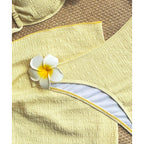 Women's Swimsuit Set with Elegant Bandeau Top and High-Cut Bottom