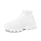 Women's Breathable Slip-On Sneakers with Knit Upper and Flexible Sole
