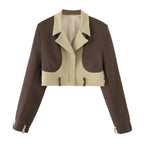Women's Cropped Blazer and Pants Ensemble