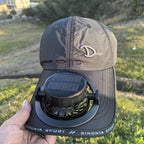 Multifunctional Baseball Cap with Removable Solar Fan and Adjustable Brim
