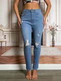 Women's High-Rise Ripped Jeans