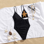 Women's Swimwear with Sparkling Star Decor