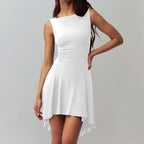 Elegant Asymmetrical Jumpsuit with Form-Fitting Cut