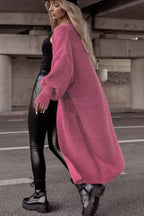 Women's Chunky Knit Cardigan with Deep Pockets and Casual Oversized Fit
