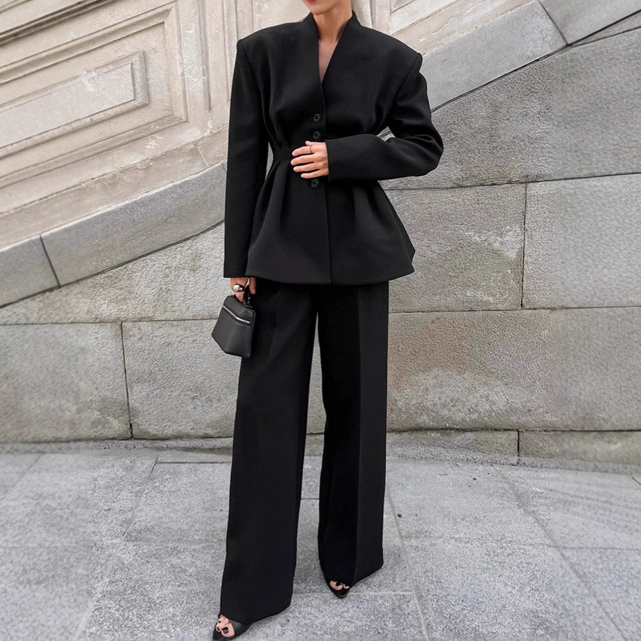 Women's Elegant Blazer Pant Suit