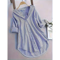Women's Casual Striped Shirt Blouse