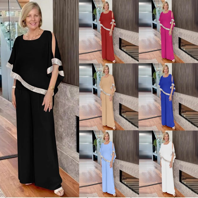 Women's Elegantly Cut Two-Piece Ensemble