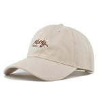 Men's Cotton Baseball Cap with Embroidered Design