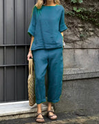 Women's Casual Lounge Set in Breathable Fabric