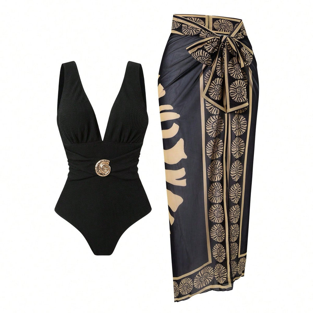 Women's Swimsuit with Exclusive Wrap Skirt