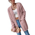 Women's Fluffy Open Cardigan