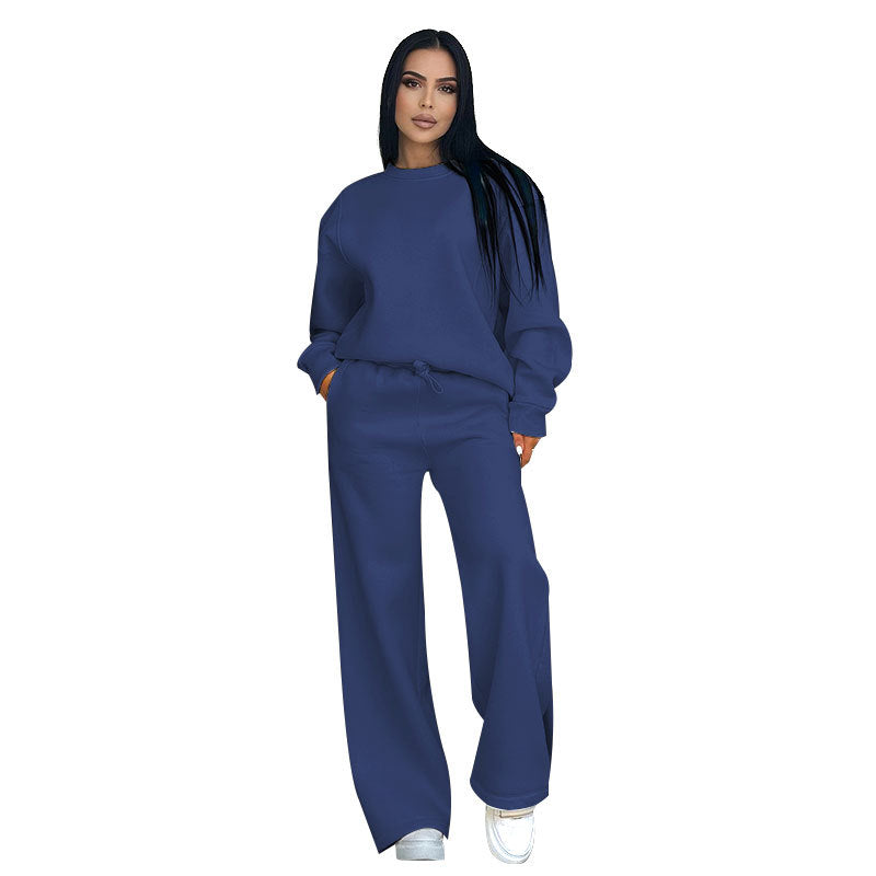Women's Sporty Sweatshirt and Pants Set