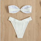 Women's Bandeau Bikini with Decorative Wrap Detail