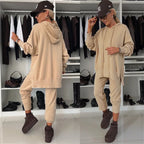 Casual Sport Set with Oversized Hoodie and Joggers