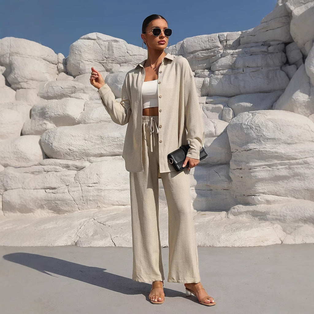 Women's Elegant and Casual Loose-Fit Loungewear Set