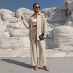 Breathable Textured Two-Piece Set