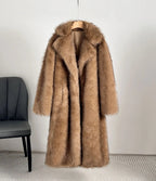 Women's Luxury Faux Fur Coat