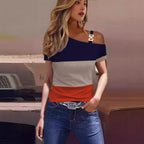 Women's Asymmetrical Top with Decorative Strap