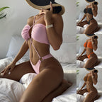 Women's Bandeau Bikini with Sophisticated Cross-Band Design