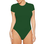 Women's Short-Sleeve Swimsuit with High Waist