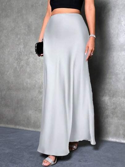 Women's Maxi Skirt with Flowing Cut