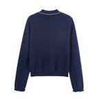 Women's Casual Fashionable Collared Cardigan