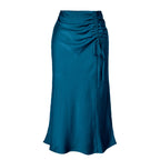 Women's Midi Skirt with Ruching