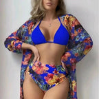Women's Fashionable Swim Set with Stylish Kimono