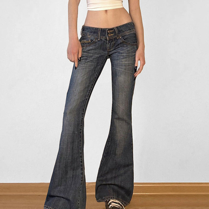 Women's High-Waisted Flared Jeans