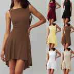 Elegant Asymmetrical Jumpsuit with Form-Fitting Cut