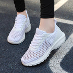 Women's Breathable Running Sneakers with Flexible Mesh Upper