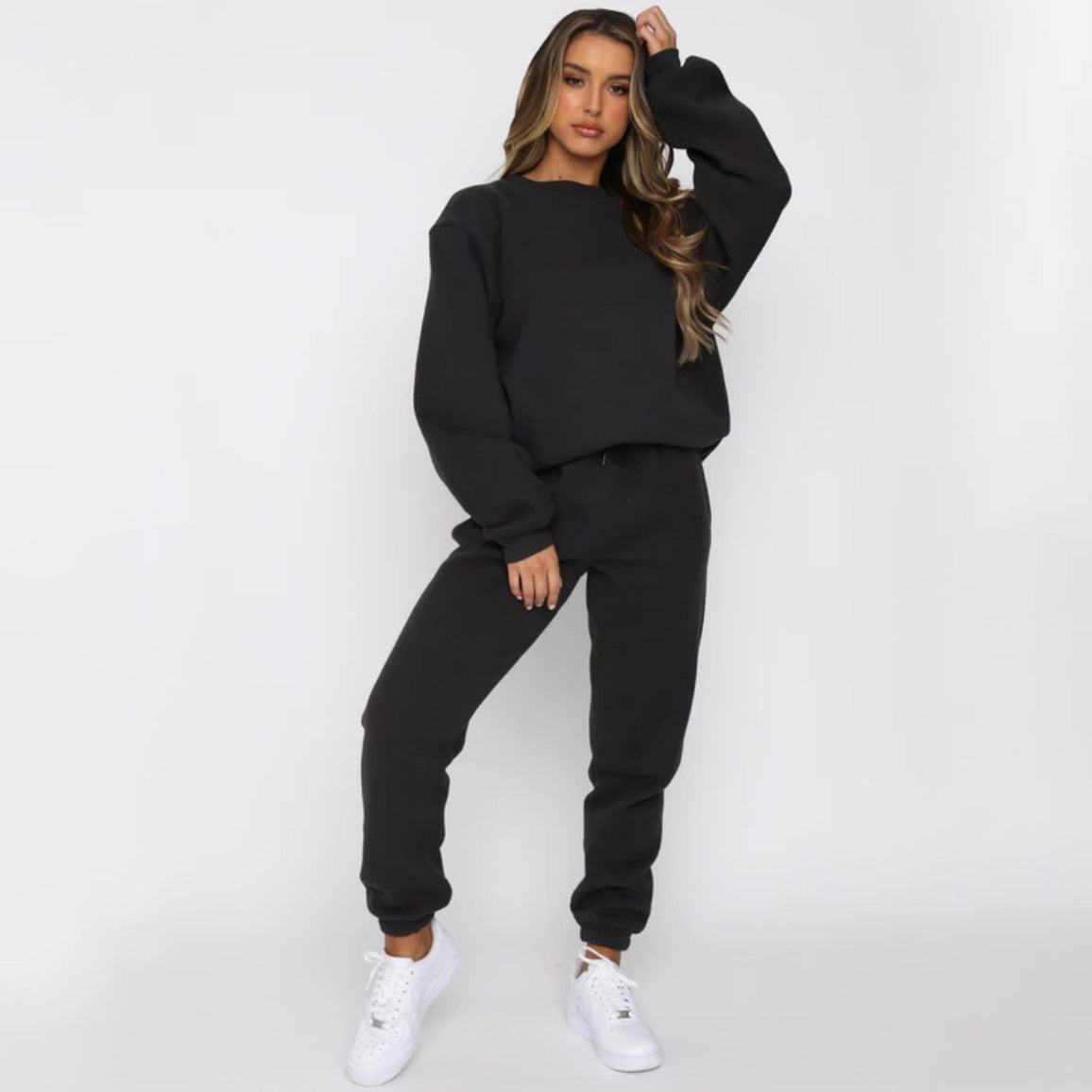 Women's Comfortable Sweatshirt and Jogger Loungewear Set
