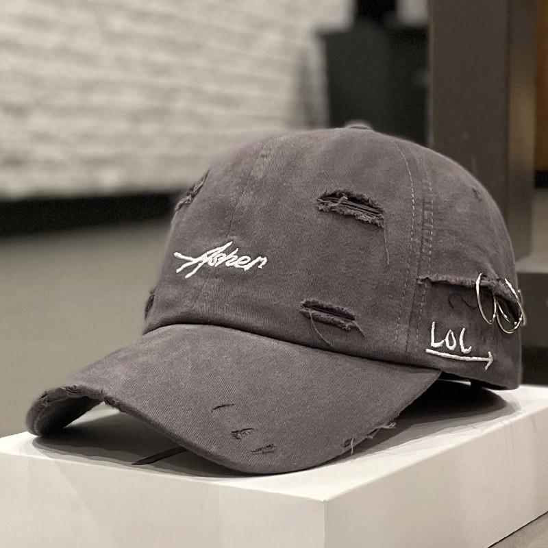 Men's Distressed Denim Cap