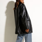 Women's Elegant and Stylish Faux Leather Jacket