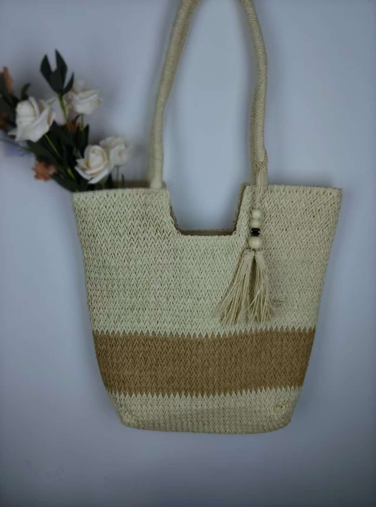 Straw Hat with Lace Band