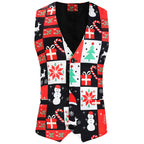 Festive Suit Set with Holiday Pattern