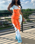 Women's Jumpsuit in Modern Striped Look