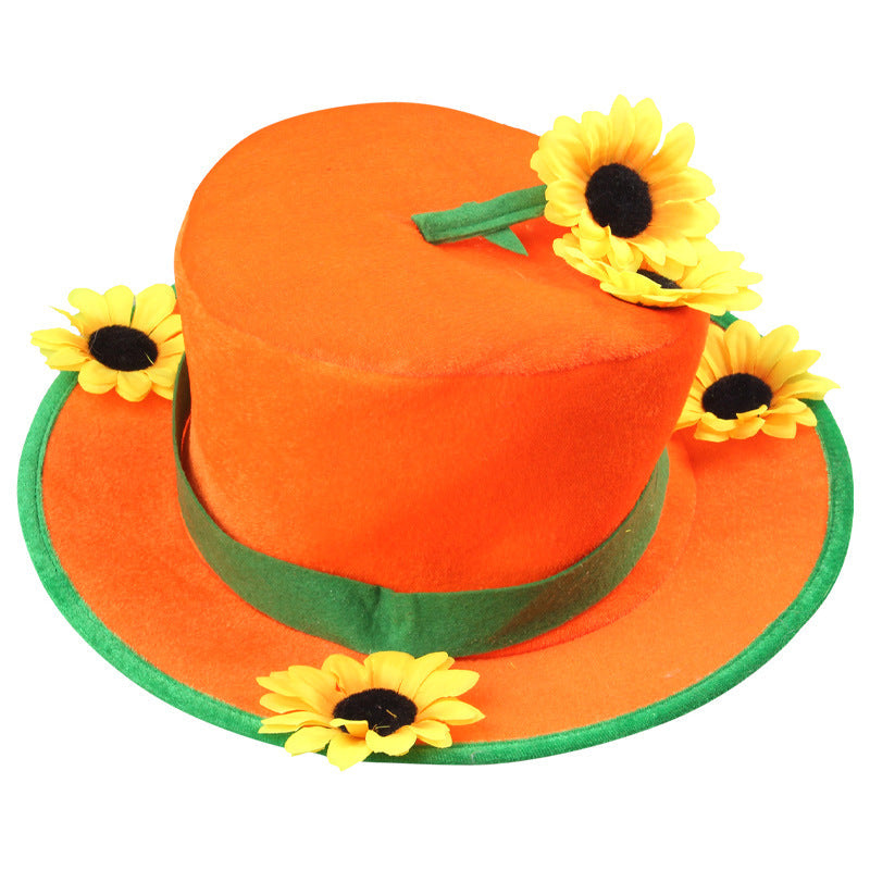 Halloween Pumpkin-Themed Costume Hat