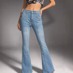 Women's High-Waisted Bootcut Jeans