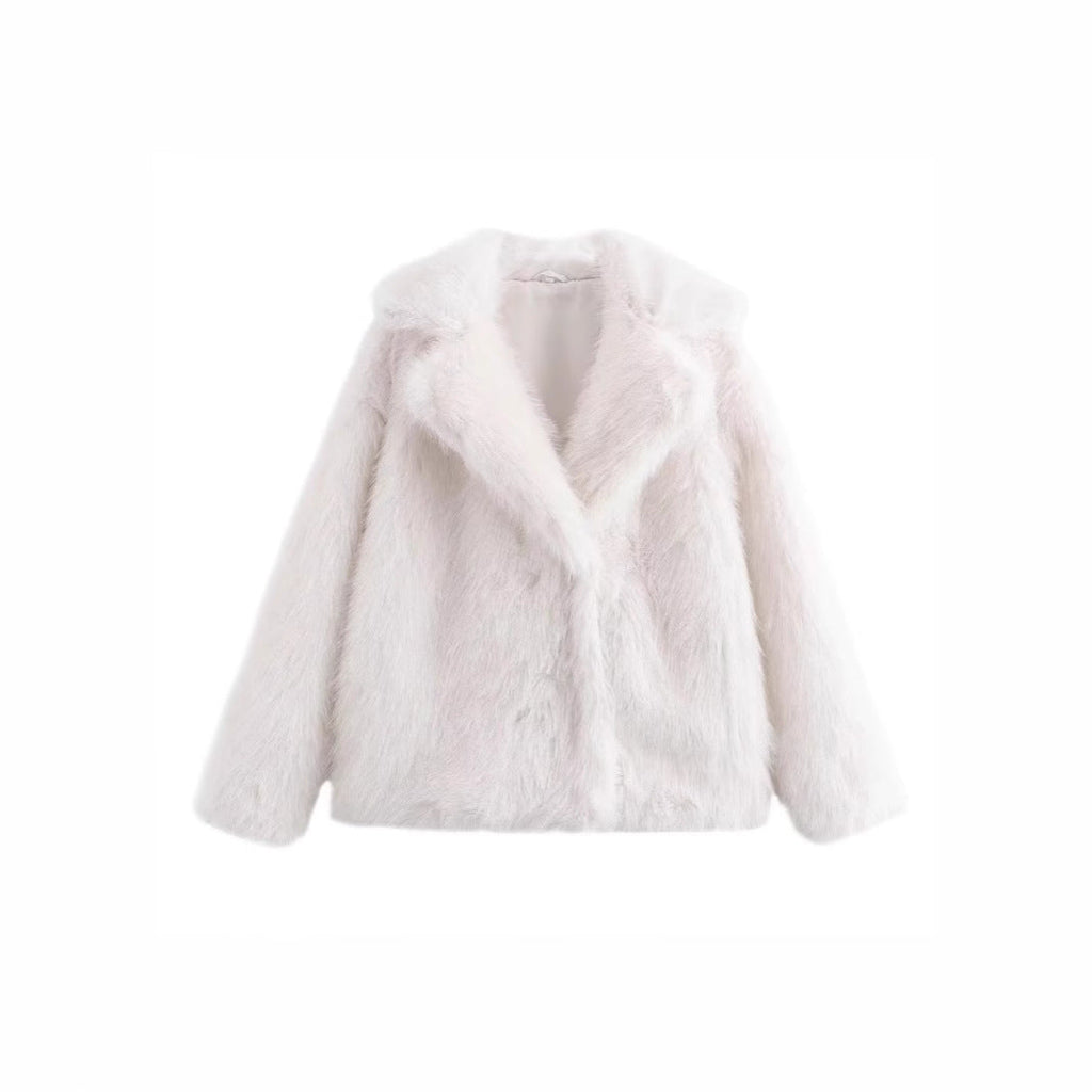 Women's Glamorous Faux Fur Coat