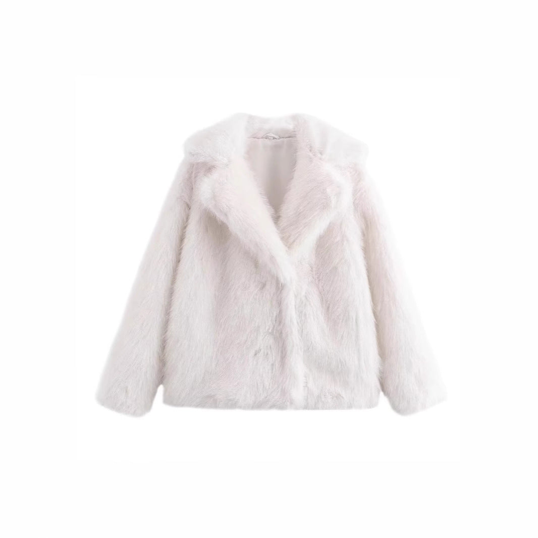 Women's Glamorous Faux Fur Coat