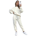 Women's Comfortable Sweatshirt and Jogger Loungewear Set