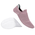 Breathable Women's Slip-On Sport Sneakers with Elastic Feel