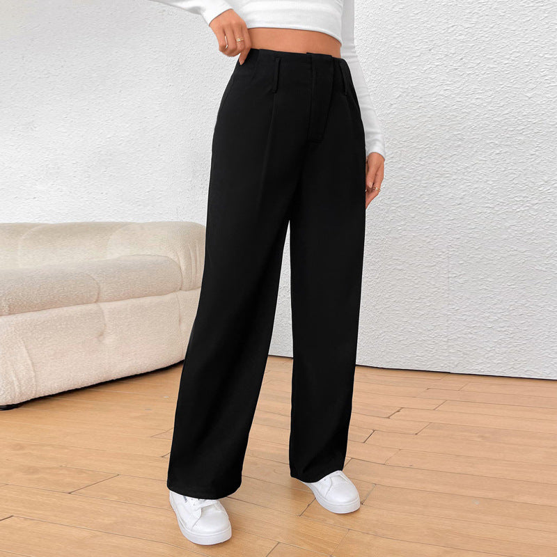 Women's High-Waisted Wide-Leg Trousers