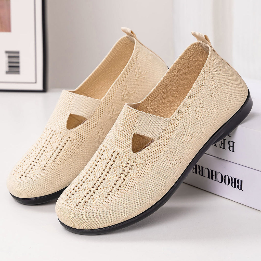 Women's Breathable and Flexible Everyday Shoes with Elastic Entry
