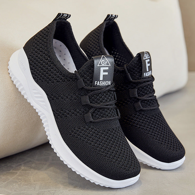 Women's Breathable Lightweight Sneakers with Elastic Upper