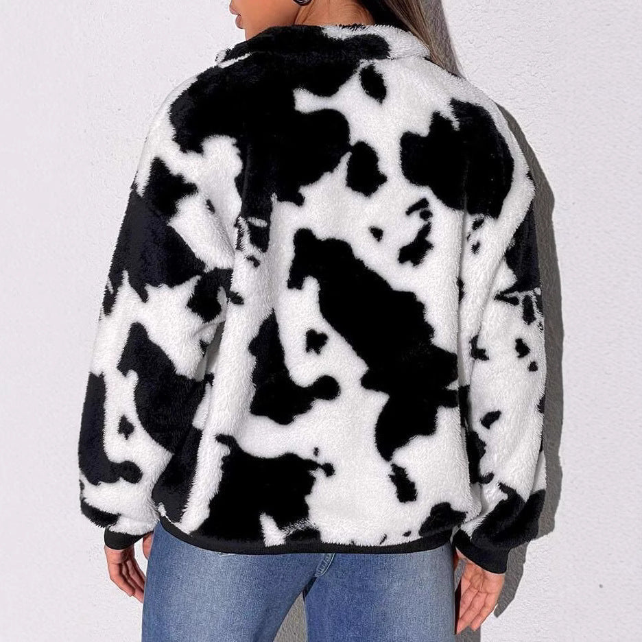 Women's Fleece Pullover with Half-High Collar