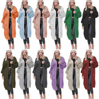 Women's Hooded Coat with Deep Pockets and Casual Fit