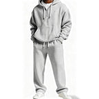 Men's Trendy Hoodie with Practical Zipper and Comfortable Jogging Pants