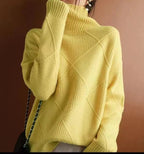 Women's Chunky Knit Turtleneck Sweater